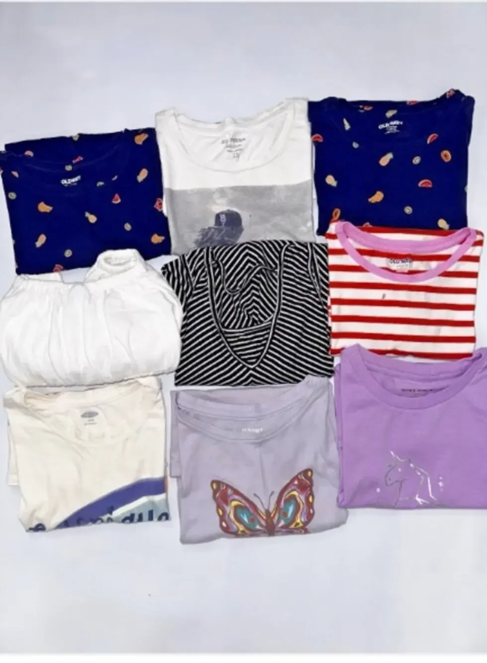 Girls Clothing Lot Size 10-12 Mixed Brands Old Navy BCBG Tops Shirts Tank 9 Pc